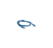 Кабель для принтера USB 2.0 AM/BM 1.5m ferrite blue Ritar (YT-AM/BM-1.5TTR)