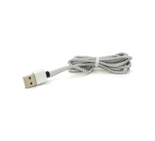 Дата кабель USB 2.0 to Lightning 2.0m 2A magnetic nylon silver PiPo (18169)