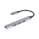 Концентратор Gembird USB-C to 1xUSB 3.1 + 3xUSB 2.0 silver (UHB-CM-U3P1U2P3-03)