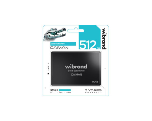 Накопичувач SSD 2.5" 512GB Caiman Wibrand (WI2.5SSD/CA512GBST)