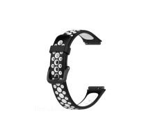 Ремінець до фітнес браслета BeCover Vents Style для Huawei Band 7/Honor Band 7 Black-White (709439)