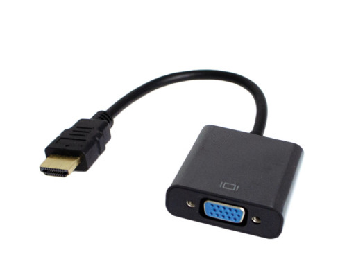 Перехідник HDMI M to VGA F V1.4 60Hz 0.15m black Patron (PN-HDMI-VGA)