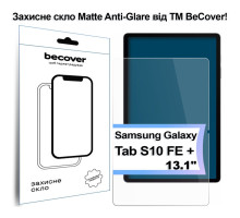 Скло захисне BeCover Matte Anti-Glare Samsung Galaxy Tab S10 FE Plus (SM-X620/SM-X626) 13.1" (713443)
