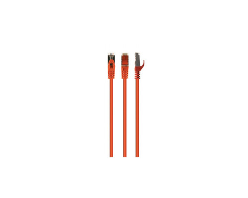 Патч-корд 1м S/FTP Cat 6A CU LSZH orange Cablexpert (PP6A-LSZHCU-O-1M)