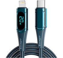 Дата кабель USB-C to Lightning 1.0m 20W Digital Display blue Essager (EXCTL-YD03)