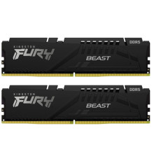 Модуль пам'яті для комп'ютера DDR5 64GB (2x32GB) 5600 MHz Beast Black Kingston Fury (ex.HyperX) (KF556C36BBEK2-64)