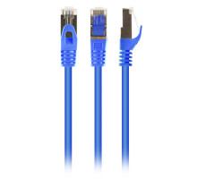 Патч-корд 0.5м S/FTP Cat 6A CU LSZH blue Cablexpert (PP6A-LSZHCU-B-0.5M)