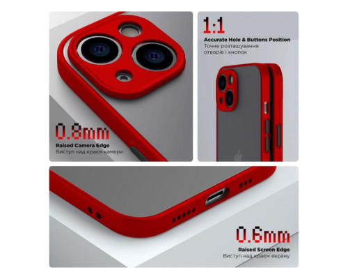 Чохол до мобільного телефона Armorstandart Frosted Matte Samsung A05s (A057) Red (ARM72576) Чохол до мобільного телефона Armorstandart Frosted Matte Samsung A05s (A057) Red (ARM72576)