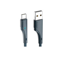 Дата кабель USB 2.0 AM to USB-C 3.0m black Essager (EXCT-LSC01)
