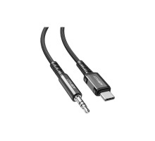 Кабель мультимедійний USB-C to 3.5mm M 1.2m black Acefast (6974316280620)