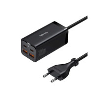 Зарядний пристрій Baseus 2xUSB-C 100W + 2xUSB GaN black (CCGP000101)