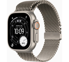 Смарт-годинник Apple Watch Ultra 3 GPS + Cellular 49mm Natural Titanium Case with Natural Titanium Milanese Loop - Sm (MEWW4QP/A)
