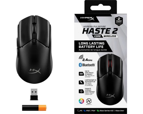 Мишка HyperX Pulsefire Haste 2 Core Wireless Black (8R2E6AA) Мишка HyperX Pulsefire Haste 2 Core Wireless Black (8R2E6AA)
