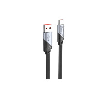 Дата кабель USB 2.0 AM to USB-C 1.2m 5A nylon black HOCO (6942007605007)
