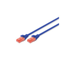Патч-корд 5м, CAT 6 UTP, AWG 26/7, Cu, LSZH, blue Digitus (DK-1617-050/B)