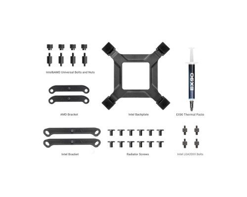 Система рідинного охолодження PcCooler DA360 Pro ARGB BK