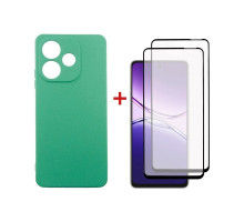 Чохол до мобільного телефона Dengos Oppo A5 Pro Case Soft + 2 Glass (Mint) (DG-CTG2P-25)