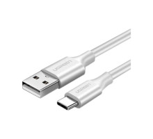 Дата кабель USB 2.0 AM to USB-C 0.5m 3.0A (18W) Nickel Plating US287 White Ugreen (60120)