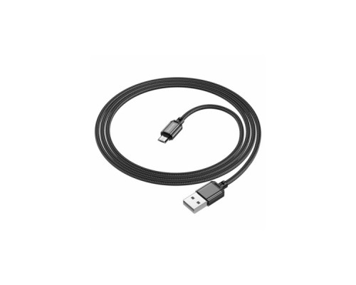 Дата кабель USB 2.0 AM to Micro 5P 1.0m black BOROFONE (6974443389029)