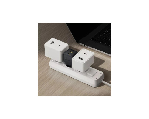 Зарядний пристрій Baseus 1xUSB-C PD20W + 1xUSB + cable USB-C to USB-C white (P10111608113-01)