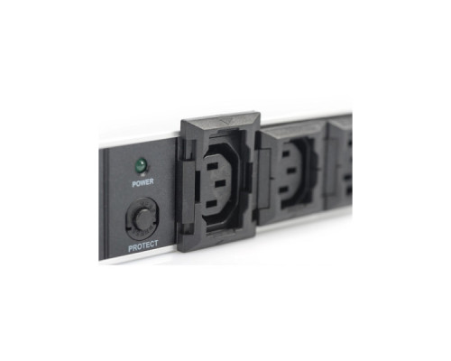 Силовий блок 19" 1U w/PDU 10xC13, 10A, 250V, вилка C14 Digitus (DN-95404)
