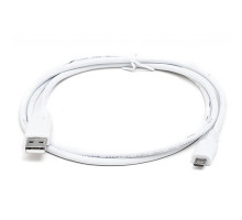 Дата кабель USB 2.0 AM to Micro 5P 0.6m Pro white REAL-EL (EL123500022)