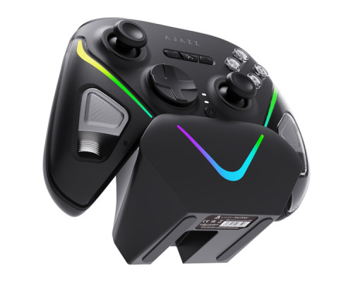 Геймпад Ajazz GP100S 2.4G/BT/USB Switch/PC/iOS/Android RGB Black (GP100S-B)