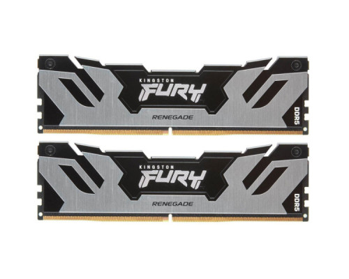 Модуль пам'яті для комп'ютера DDR5 32GB (2x16GB) 6400 MHz FURY Renegade Silver Kingston Fury (ex.HyperX) (KF564C32RSK2-32)