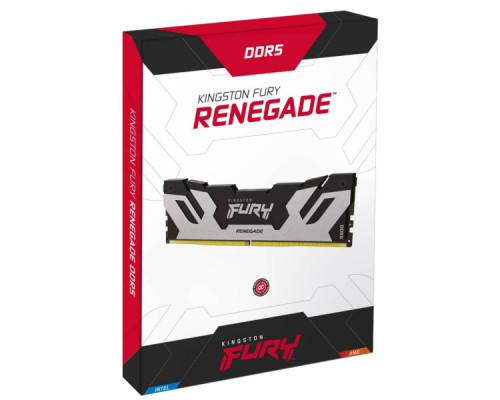 Модуль пам'яті для комп'ютера DDR5 32GB (2x16GB) 6400 MHz FURY Renegade Silver Kingston Fury (ex.HyperX) (KF564C32RSK2-32)