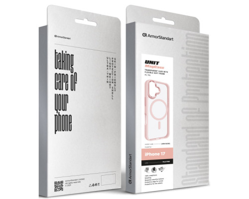 Чохол до мобільного телефона Armorstandart Unit MagCase Apple iPhone 17 Pale Pink (ARM86288)