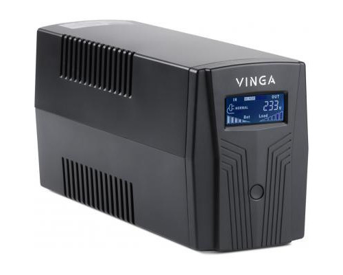 Пристрій безперебійного живлення Vinga LCD 1200VA plastic case (VPC-1200P)