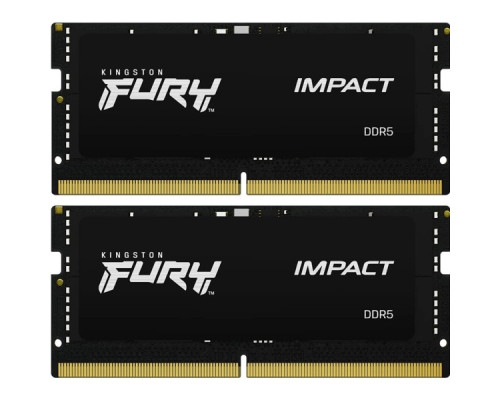 Модуль пам'яті для ноутбука SoDIMM DDR5 32GB (2x16GB) 6000 MHz Impact Kingston Fury (ex.HyperX) (KF560S38IBK2-32)