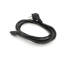 Кабель живлення C5 3.0m 1.0mm2 OEM Voltronic (PC-186 CEE7/7-IECC5CCA31)