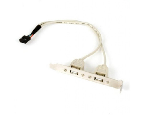 Кабель для передачі даних USB розетка на кронштейні 10P 25 см Gembird (CCUSBRECEPTACLE)