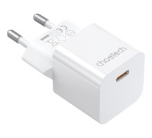 Зарядний пристрій Choetech GaN USB-C 20W QC3.0/PD/PPS (PD5010-EU-WH)