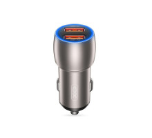 Зарядний пристрій XO 2xUSB QC3.0 36W black (СC52-BK)