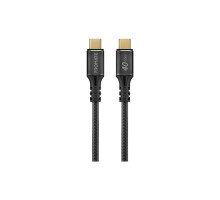 Дата кабель USB-C to USB-C 2.0m Promate (powerbolt240-2m.black)
