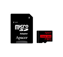 Карта пам'яті Apacer 256GB microSDXC class 10 UHS-I V10 A1 (AP256GMCSX10UB-R)