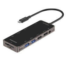 Концентратор Promate USB-C 11-in-1 Promate primehub-pro.grey (primehub-pro.grey)