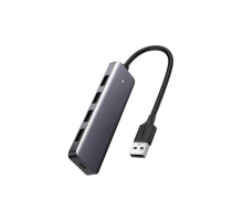 Концентратор Ugreen 4-port 0.15m USB 3.0 Active Metal Plated Shell Ultra Slim CM (50985)