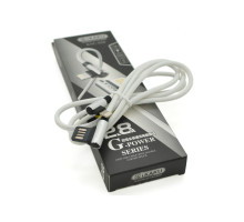 Дата кабель USB 2.0 AM to Lightning 1.0m 2.4A Silver iKAKU (KSC-028-S-L)