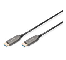 Кабель мультимедійний HDMI M to HDMI M 15m 8K AOC hybrid-fiber black Digitus (AK-330126-150-S)