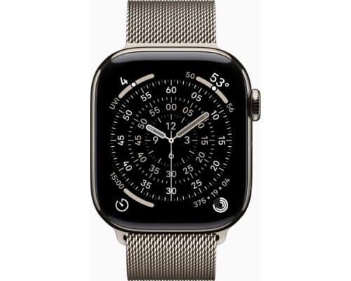 Смарт-годинник Apple Watch Series 11 GPS + Cellular 42mm Natural Titanium Case with Natural Milanese Loop (MF8P4RK/A)