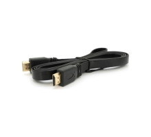 Кабель мультимедійний HDMI M to HDMI M 1.5m V1.4 black Merlion (YT-HDMI(M)/(M)SLIM-1.5m/04460)