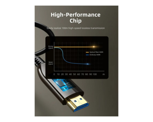 Кабель мультимедійний HDMI M to HDMI M 50.0m V2.1 AOC Cabletime (CA914036)