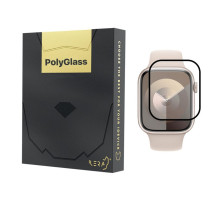 Скло захисне iLera PolyGlass 2.5D Apple Watch 7 41 mm Black (ILAWPG03)