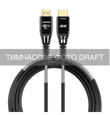 Кабель мультимедійний HDMI M to HDMI M 10.0m V2.1 8K60Hz 48Gbps Optical black 2E (2EW-1146-10M)