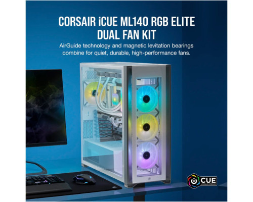 Кулер до корпусу Corsair ML140 RGB Elite Premium Dual Pack (CO-9050119-WW)