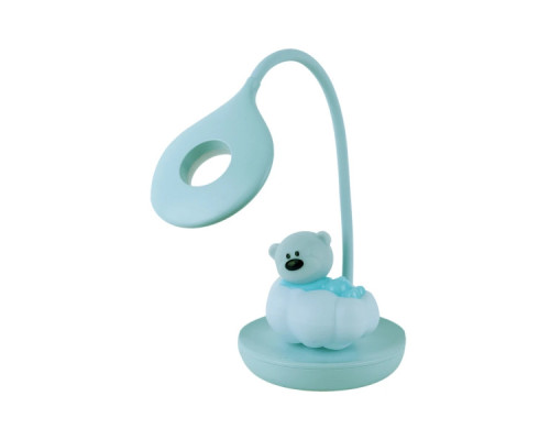 Настільна лампа Kite Cloudy Bear LED з акумулятором, зелена (K24-493-2-4) Настільна лампа Kite Cloudy Bear LED з акумулятором, зелена (K24-493-2-4)