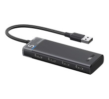 Концентратор Ugreen USB 3.0 to 4xUSB 3.2 Gen1 CM653 black (15548)